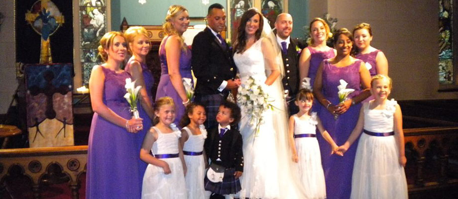 Beautiful wedding at Luss Parish Church